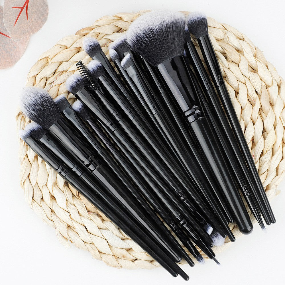 Set de 25 Brochas de Maquillaje Profesionales para Rostro y Ojos