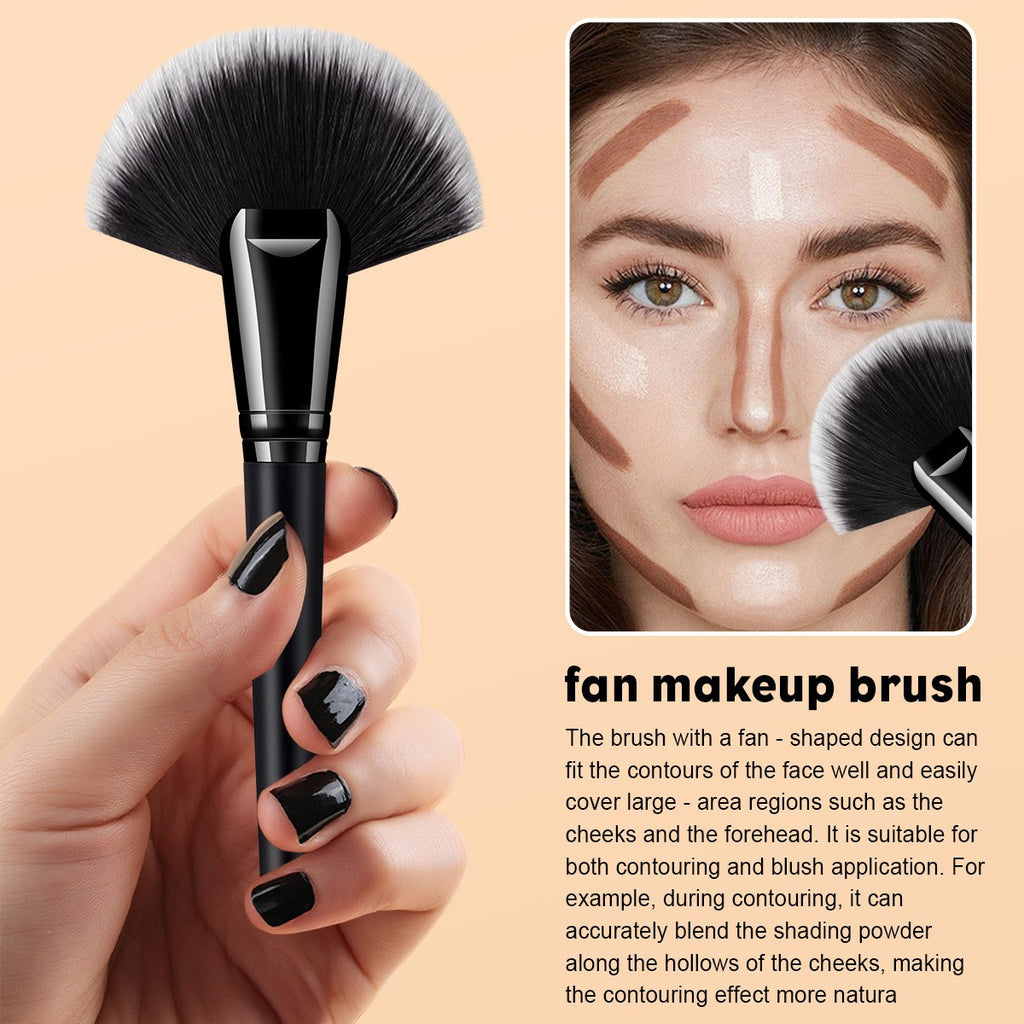 Set de 25 Brochas de Maquillaje Profesionales para Rostro y Ojos
