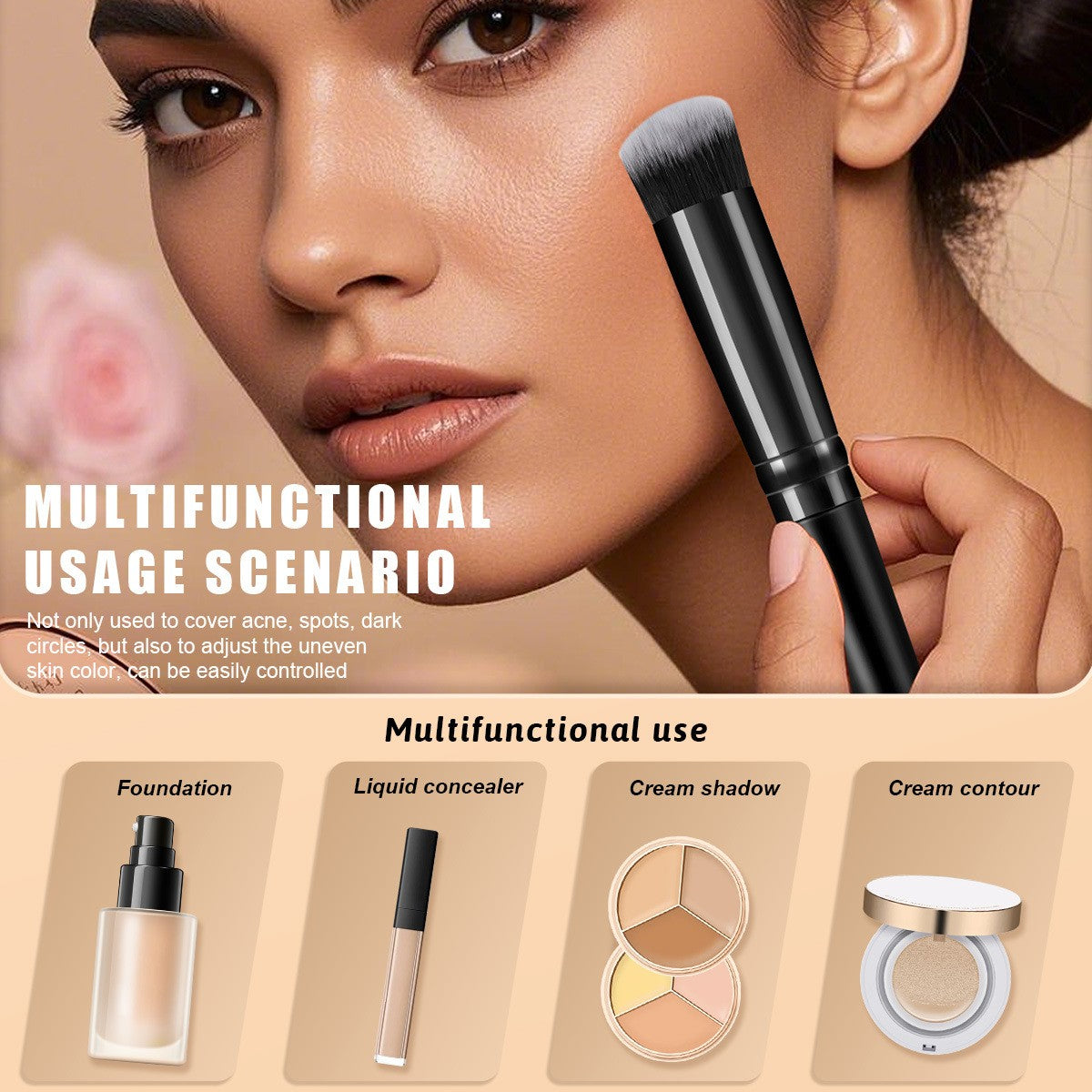 Set de 25 Brochas de Maquillaje Profesionales para Rostro y Ojos