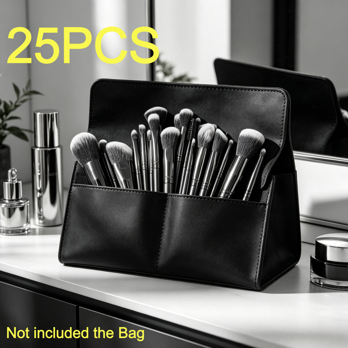 Set de 25 Brochas de Maquillaje Profesionales para Rostro y Ojos