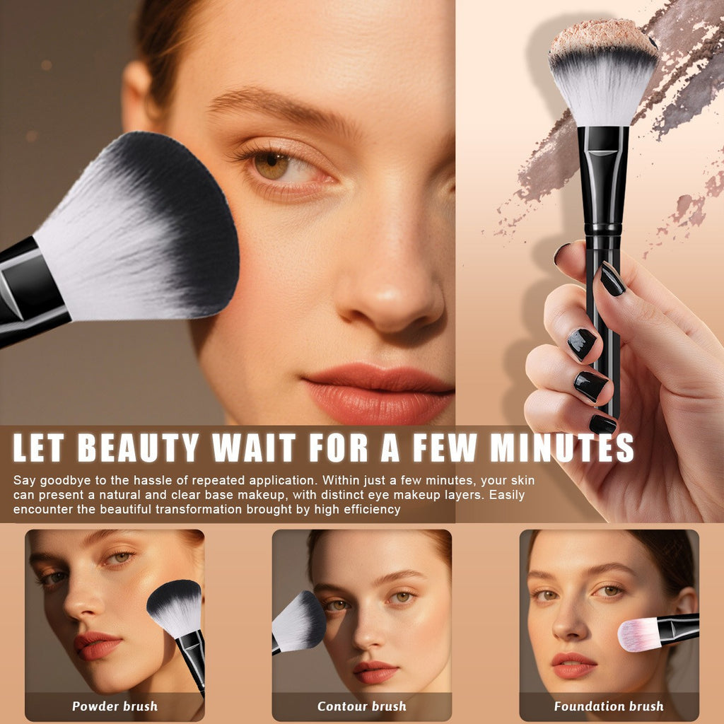 Set de 25 Brochas de Maquillaje Profesionales para Rostro y Ojos