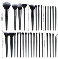 Set de 25 Brochas de Maquillaje Profesionales para Rostro y Ojos