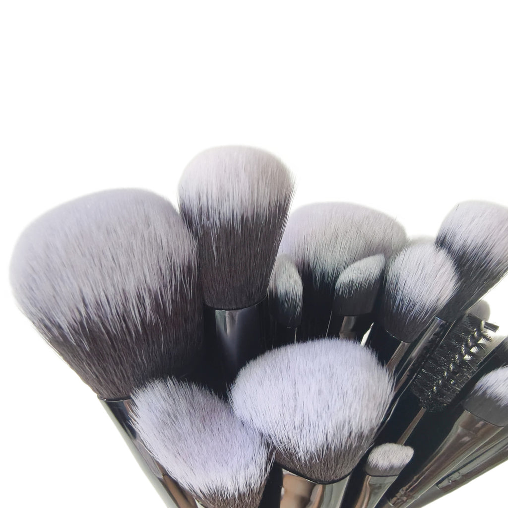 Set de 25 Brochas de Maquillaje Profesionales para Rostro y Ojos